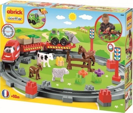 Τουβλάκια Ecoiffier Abrick Country Train για 1.5+ Ετών 62τμχ