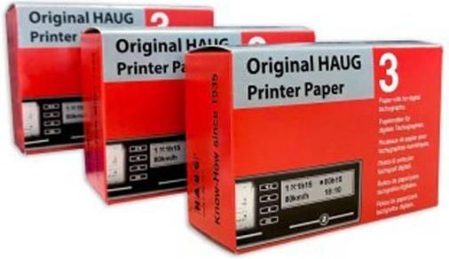 Χαρτί Εκτύπωσης Ψηφιακού Ταχογράφου Haug Kombi Auto GS 100τμχ