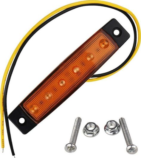 Φώτα Όγκου Φορτηγών LED IP66 Πορτοκαλί 24v