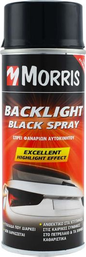 Σπρέι Βαφής Morris 35392 για Φανάρια Αυτοκινήτου Μαύρο 400ml