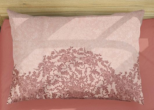 Μαξιλαροθήκη Dimcol Αρμονία 202 50x70cm Ροζ