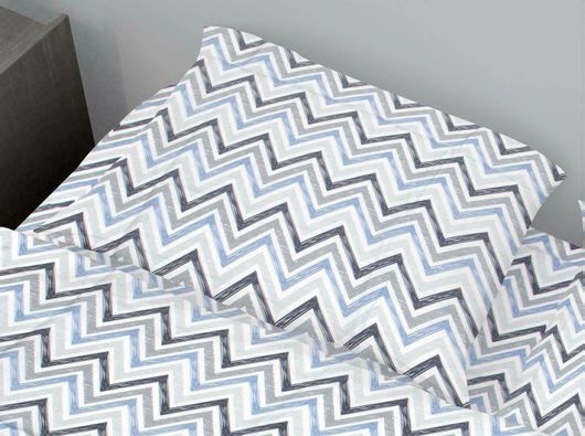 Μαξιλαροθήκη Dimcol Zic Zac 140 50x70cm Πολύχρωμο