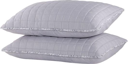 Σετ Μαξιλαροθήκες Nef-Nef Darling 2τμχ 52x72cm Γκρι