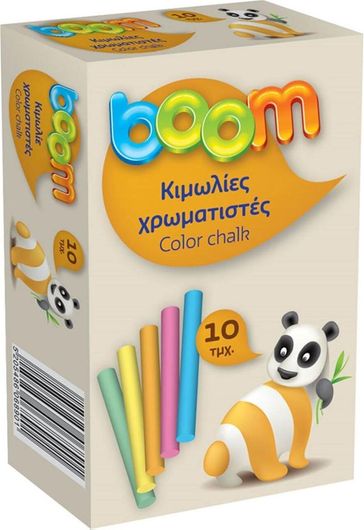Κιμωλίες Boom Χρωματιστές 10τμχ Dcc10