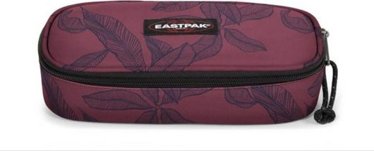 Σχολική Κασετίνα Eastpak Single Leaves Merlot Ek71744T Οβάλ