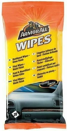 Υγρά Μαντηλάκια Καθαρισμού Αυτοκινήτου Armor All Dashboard Wipes για Πλαστικά και Ταμπλό