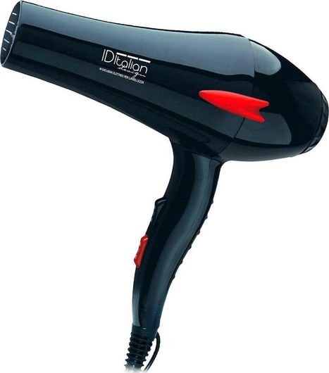 ID Italian GTI2600 Plus Pure Επαγγελματικό Πιστολάκι Μαλλιών 2200W Μαύρο