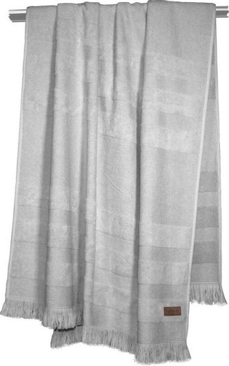 Πετσέτα Θαλάσσης Guy Laroche Lagoon με Κρόσσια 180x90cm Γκρι