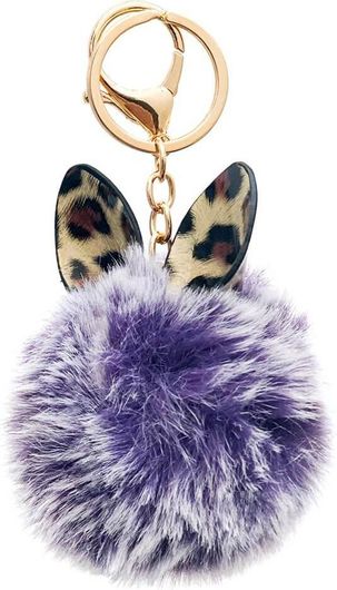 Μπρελόκ Fluffy Bag Μοβ