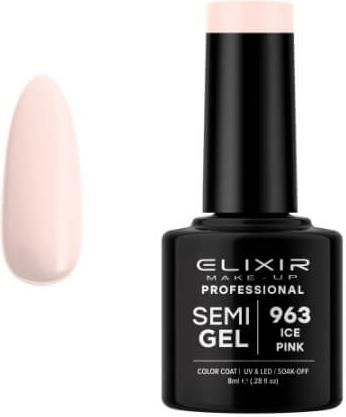 Ημιμόνιμο Βερνίκι Νυχιών Elixir Semi Gel 963 Ice Pink 8ml