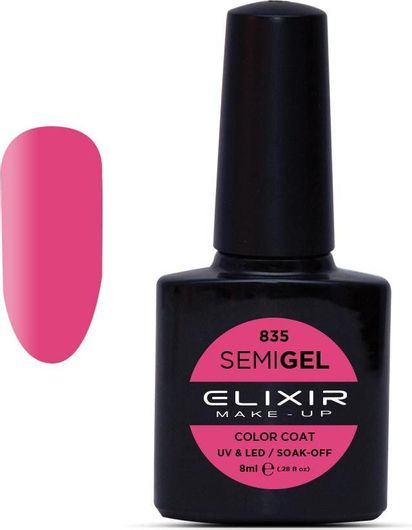 Ημιμόνιμο Βερνίκι Νυχιών Elixir Semi Gel 835 8ml