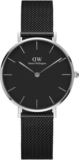 Γυναικείο Ρολόι Daniel Wellington με Μεταλλικό Μπρασελέ DW00100202 Μαύρο