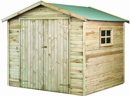 Ξύλινη Αποθήκη ΚήπουShoWood με Διπλή Πόρτα Μ2.25xΠ2.25xΥ2.26m