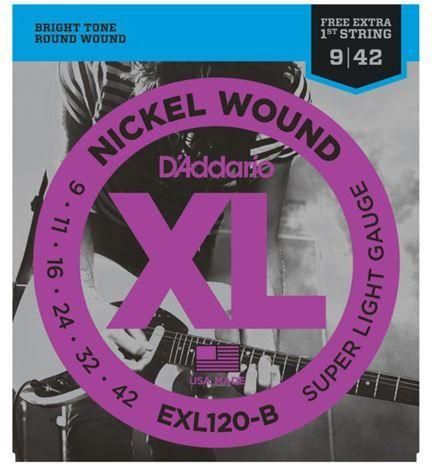 Χορδές Daddario EXL120-7 Nickel Super Light 7-String για Επτάχορδη Κιθάρα