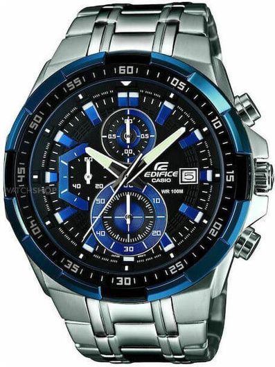Ανδρικό Ρολόι Casio Edifice Χρονογράφος EFR-539D-1A2VUEF Μεταλλικό Μπρασελέ Ασημί