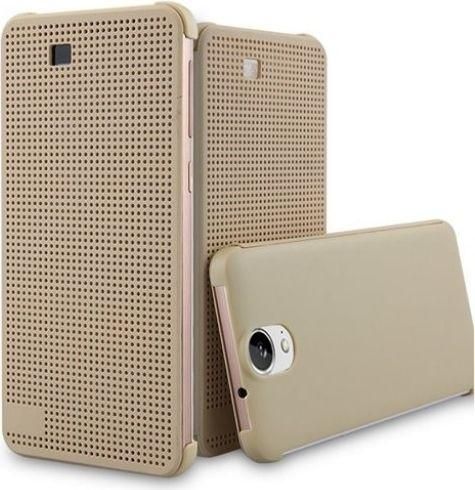 HTC Dot View Book Πλαστικό Μπεζ HTC One E9, E9 PLUS