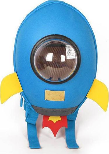 Σχολική Τσάντα Νηπίου Supercute Πύραυλος 3D Μπλε