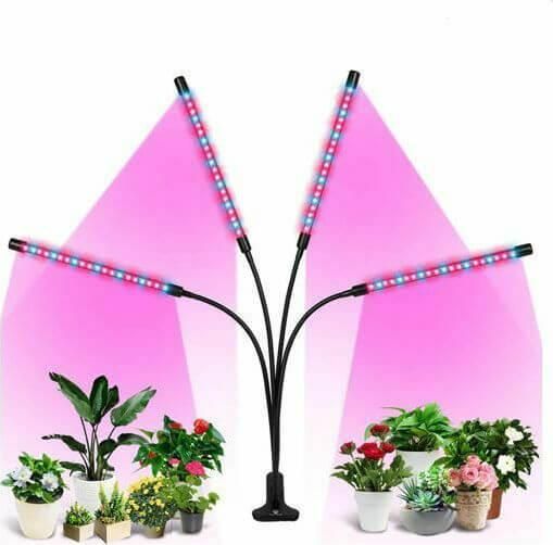 Φωτιστικό Εσωτερικού Χώρου Ανάπτυξης Φυτών 360º & 80W LED Full Spectrum 4 x Λάμπα Θερμοκηπίου