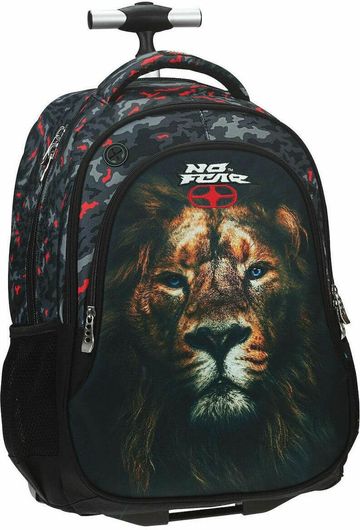 Σχολική Τσάντα Δημοτικού Τρόλεϊ Back Me Up No Fear Africa Lion Πολύχρωμη