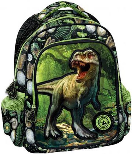 Σχολική Τσάντα Νηπίου Πλάτης Graffiti Dinosaur Πράσινο