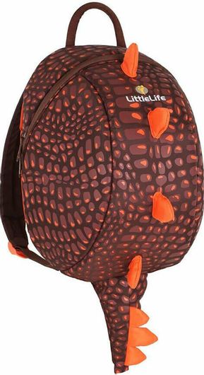 Σχολική Τσάντα Νηπίου Πλάτης Littlelife Dinosaur Καφέ