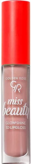 Lipgloss Golden Rose Miss Beauty Glow Shine 3D Νο01 Nude Chic 4.5ml