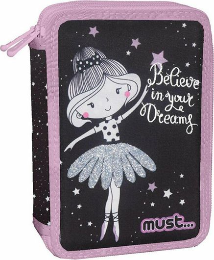 Σχολική Κασετίνα Διακάκης Belive In Your Dreams Γεμάτη με 2 Θήκες