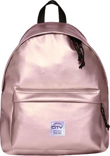 Σχολική Τσάντα Γυμνασίου - Λυκείου Lyc Sac 12217 City Limited Edition Ροζ / Ασημί