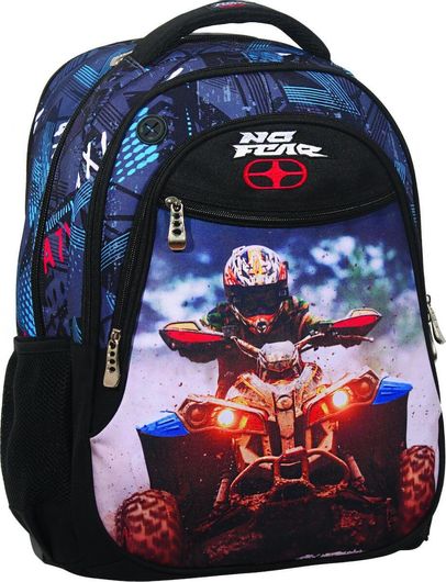 Σχολική Τσάντα Δημμοτικού No Fear ATV Μ30 x Π28 x Υ48cm Μπλε