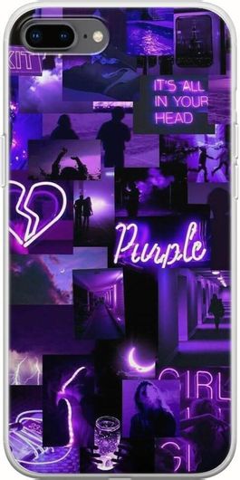 Θήκη Κινητού Back Cover για Apple iPhone 7 Plus - Flexible TPU - Aesthetic Purple