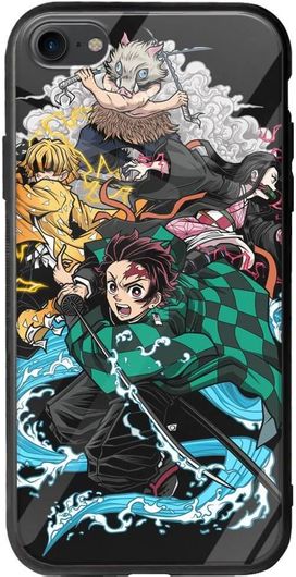 Θήκη Κινητού Back Cover για Apple iPhone 8 - Groove TPU - Demon Slayer