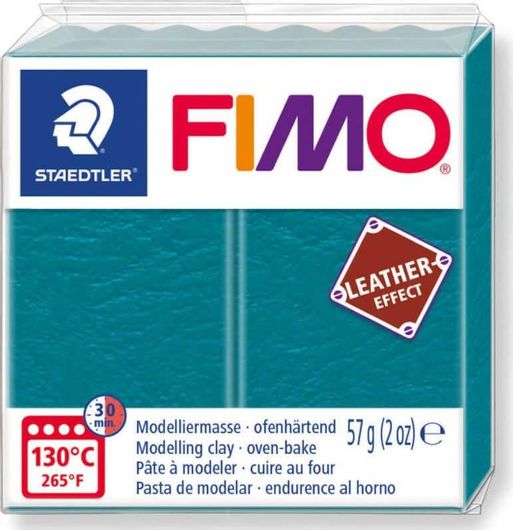Πηλός Fimo Leather Effect 57gr Lagoon