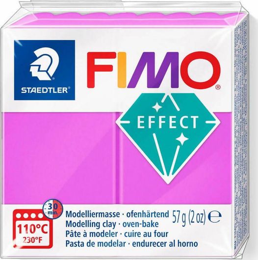 Πηλός Fimo Effect 57gr Neon Purple