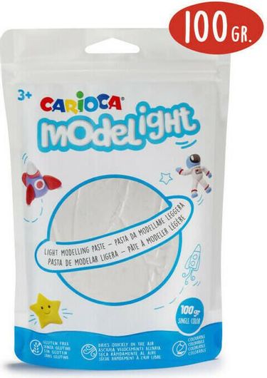 Πηλός Carioca Modelight 100gr Λευκό