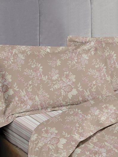 Σετ Μαξιλαροθήκες Sunshine Home Satin 50x70cm Μπεζ