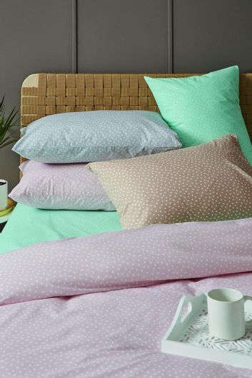 Σετ Μαξιλαροθήκες Palamaiki Confetti 50x70cm Μπεζ