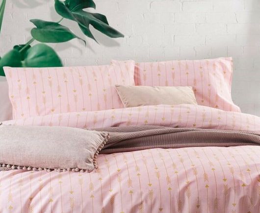 Σετ Μαξιλαροθήκες Rythmos Arrow 50x70cm Ροζ