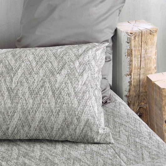 Σετ Μαξιλαροθήκες Rythmos Vitorio 50x70cm Γκρι