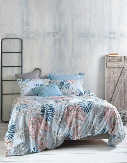  Μαξιλαροθήκες Rythmos Solange 50x70cm Σετ 2τμχ Γαλάζιο