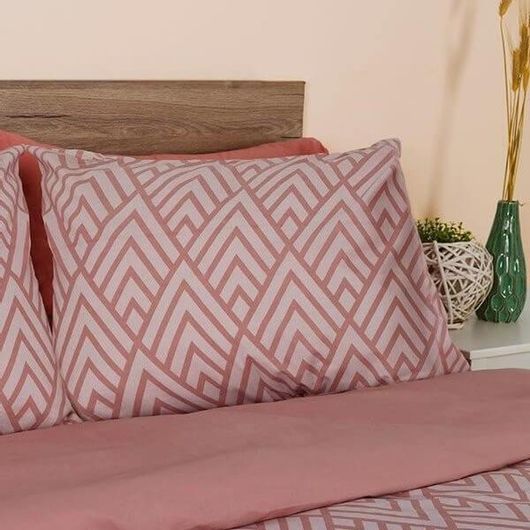 Σετ Μαξιλαροθήκες Sunshine Home Feelings 2036 50x70cm Ροζ