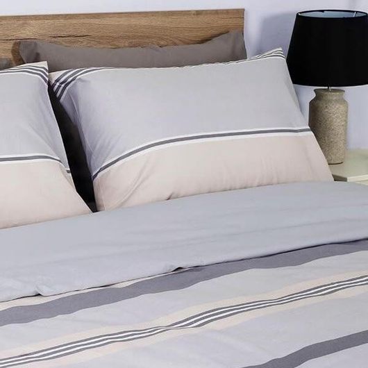 Σετ Μαξιλαροθήκες Sunshine Home Feelings 2034 50x70cm Γκρι