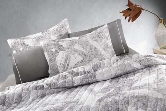 Σετ Μαξιλαροθήκες Guy Laroche Graffity 50x70cm Γκρι