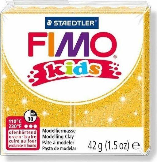 Πολυμερικός Πηλός Staedtler Fimo Kids 42gr Glitter Gold