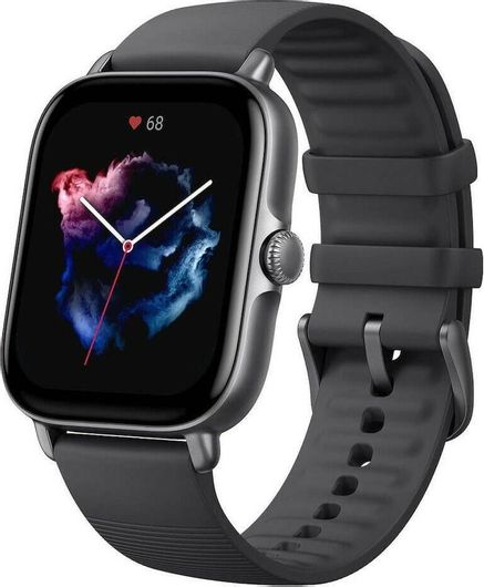 Smartwatch Amazfit GTS 3 Aluminium 43mm Aluminium Case & Silicone Strap Graphite Black