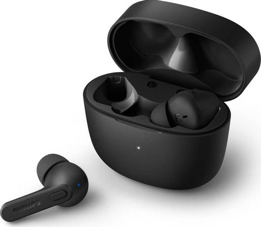 Philips TAT2206 In-ear Bluetooth Handsfree Ακουστικά με Θήκη Φόρτισης Μαύρο