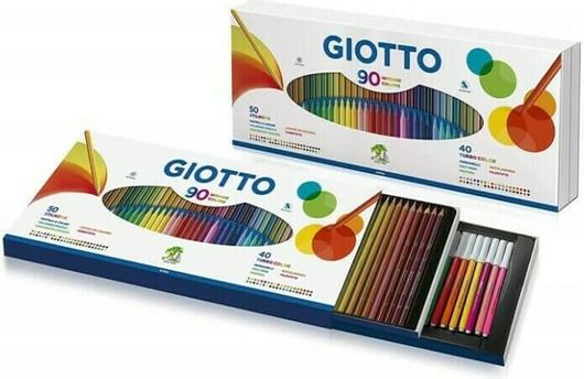 Σετ Ξυλομπογιές & Μαρκαδόροι Giotto Stilnovo & Turbo Color 90τμχ