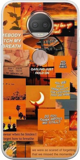 Θήκη Κινητού Back Cover για Motorola Moto G5S - Flexible TPU - Aesthetic Orange