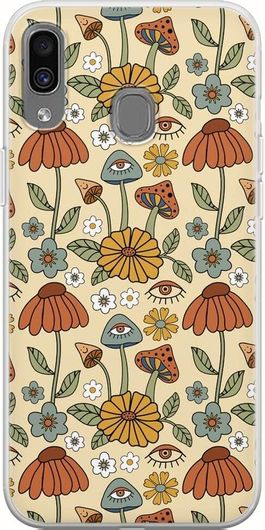 Θήκη Κινητού Back Cover για Samsung Galaxy A40 - Flexible TPU - Hippie Mushrooms