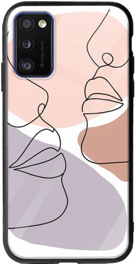 Θήκη Κινητού Back Cover για Samsung Galaxy A41 - Groove TPU - Woman Face Line