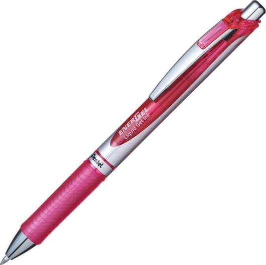 Pentel EnerGel Xm Στυλό 0.7mm Ροζ με Ροζ Μελάνι